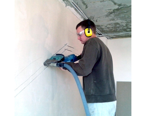 Штробление стены под нишу для дренажной помпы MDV 150х70 мм. (Кирпич)